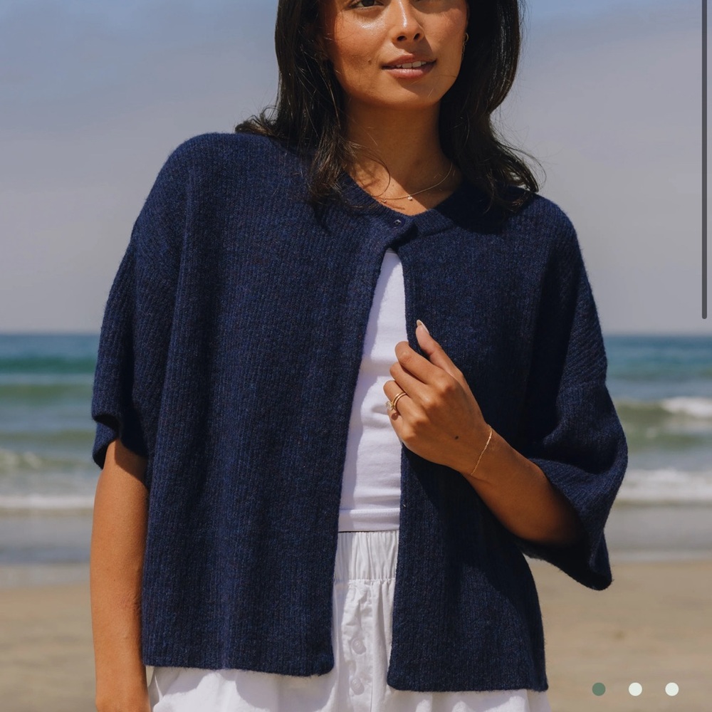 One button daily drills sweater